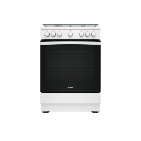 Indesit IS67G4PHW E 1 Cucina Elettrico Gas Nero, Bianco A