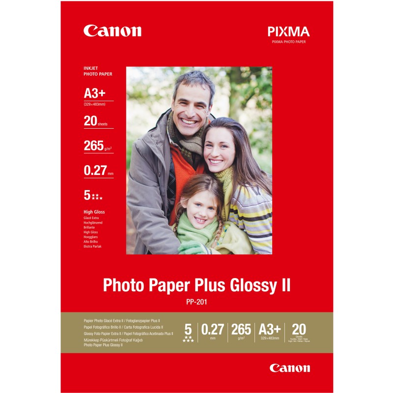Image of Canon Carta fotografica Plus Glossy II PP-201 A3 Plus - 20 fogli