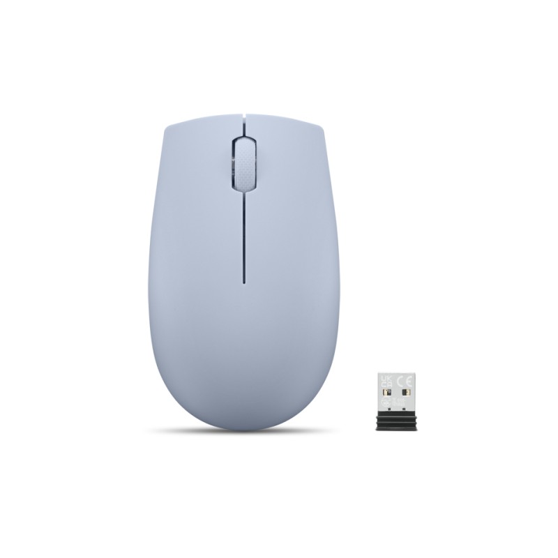 Lenovo 300 Wireless Compact Maus Kabellos Optisch Blau 3 Tasten 1000 dpi mouse Ambidestro RF Ottico