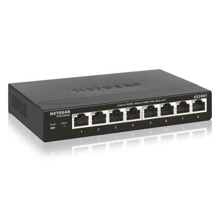 NETGEAR GS308T Managed L2 Gigabit Ethernet (10 100 1000) Schwarz