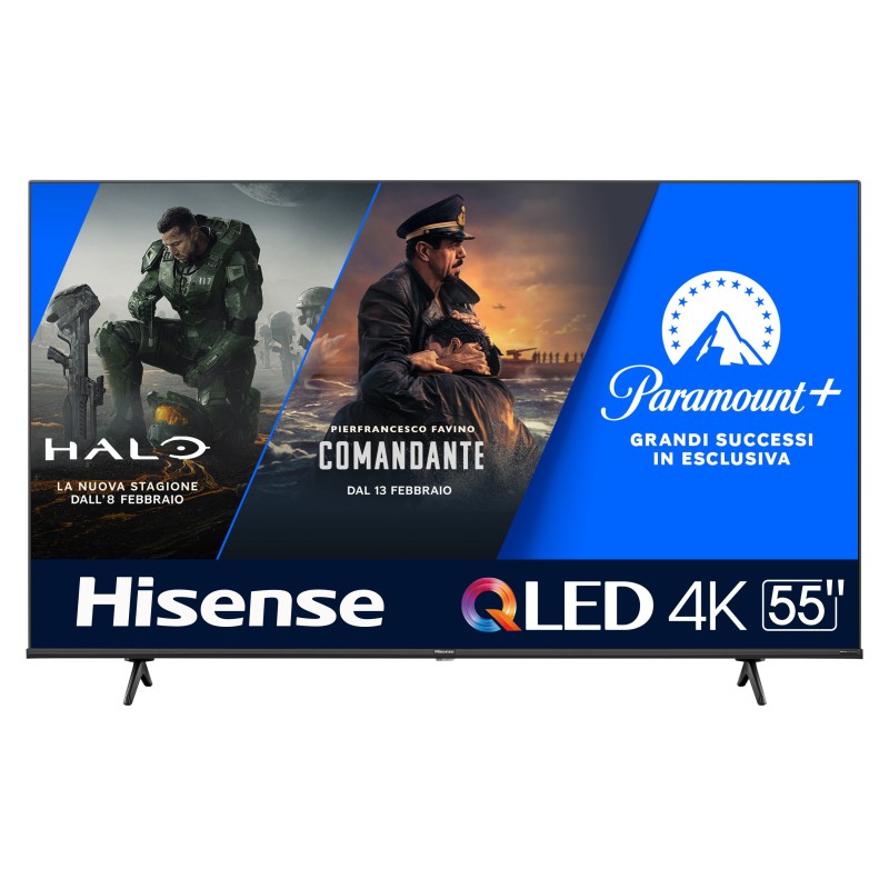 Image of Hisense TV QLED televisore Ultra HD 4K 55” 55E7KQ Smart TV, Wifi, HDR Dolby Vision, Quantum Dot Colour, Retroilluminazione DLED, Game Mode