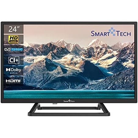 TV LED SMART-TECH 24" 24HN10T3 DVB-T2/S2 HD 1366x768 BLACK CI SLOT Hotel Mode TvSat 3xHDMI 2xUSB Vesa