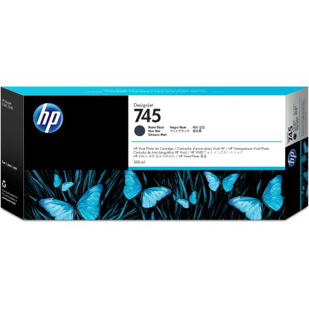 HP 745 matzwarte DesignJet inktcartridge, 300 ml