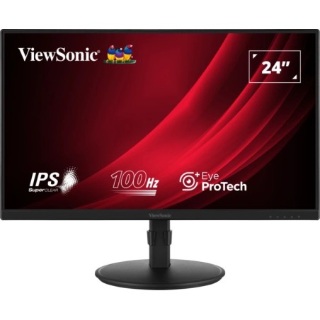 Viewsonic VA VA2408-HDJ monitor de ecrã 61 cm (24") 1920 x 1080 pixels Full HD LED Preto