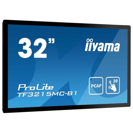 iiyama ProLite TF3215MC-B2 Monitor PC 80 cm (31.5") 1920 x 1080 Pixel Full HD LED Touch screen Chiosco Nero