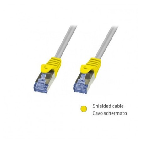 Adj 310-00032 cabo de rede Prateado 0,5 m Cat5e F UTP (FTP)