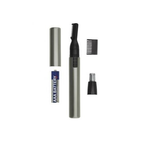 Wahl 5640-1016 rasoio di precisione Bagnato e secco Alluminio, Nero