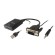 Equip 119038 cavo e adattatore video 0,2 m VGA (D-Sub) + 3.5mm DVI-D + USB Nero