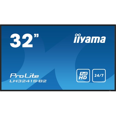 iiyama LH3241S-B2 ecrã de sinalização Design de quiosque 80 cm (31.5") LED 350 cd m² Full HD Preto 24 7
