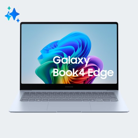 Samsung Galaxy Book4 Edge Laptop, Elite X, 16GB RAM, 512GB SSD, 14" Super AMOLED, Windows 11 Home, Sapphire Blue