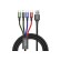 Baseus CA1T4-B01 cavo per cellulare Nero 1,2 m USB A Lightning + micro-USB B + USB C