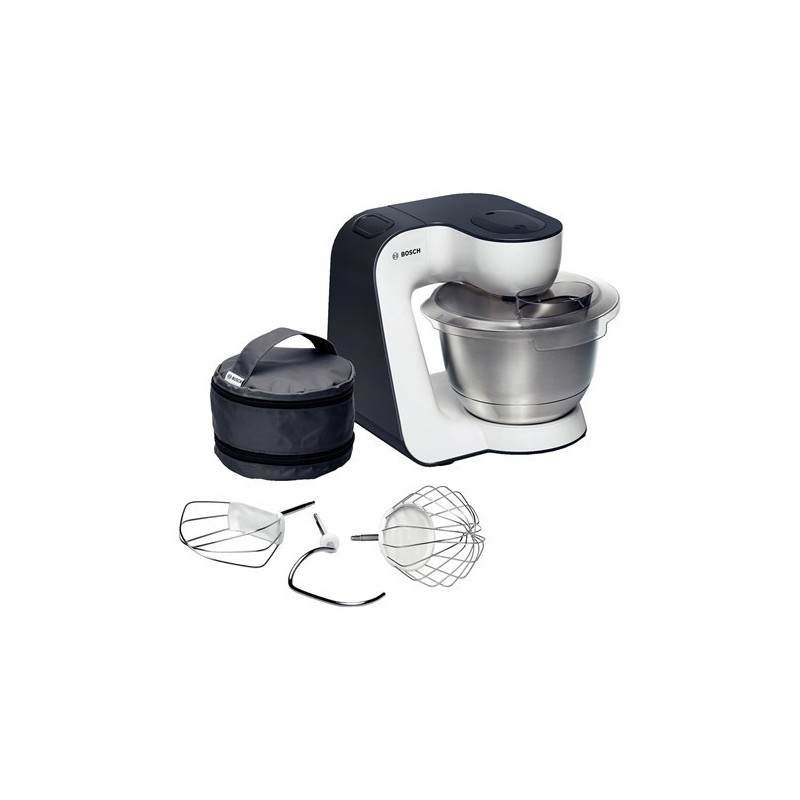 Bosch MUM54A00 robot da cucina 900 W 3,9 L Nero, Argento, Bianco