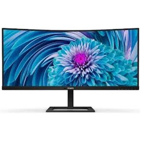 MONITOR PHILIPS LCD CURVED VA LED 34" Wide 346E2CUAE/00 4ms LowBlue MM WQHD 3000:1 BLACK HDMI DP USB-C REG.ALT. Vesa  Fino:29/03