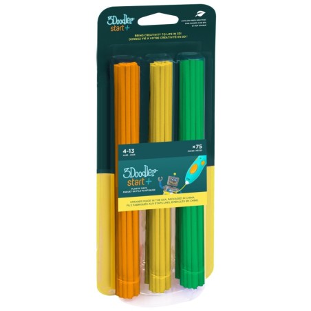 3Doodler Start + Navulverpakking 75 Kleurstaafjes - oranje geel groen