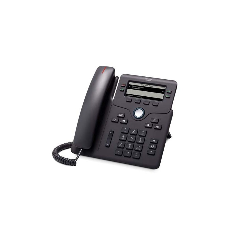 Image of Cisco 6851 telefono IP Nero 4 linee Wi-Fi