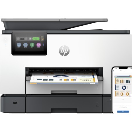 HP OfficeJet Pro 9130b Inalámbrico All-in-One Color Impresora, Impresión a doble cara Copiadora y escáner