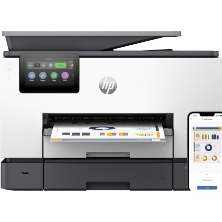 HP OfficeJet Pro 9130b Wireless All-in-One Farbe Drucker, Beidseitiger Druck Kopierer, Scanner