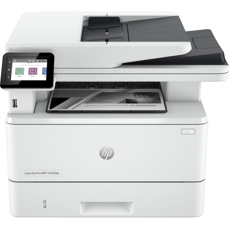 HP LaserJet Pro 4102fdn Multifunction Preto e branco Impressora, Copiadora, Scanner Frente e verso