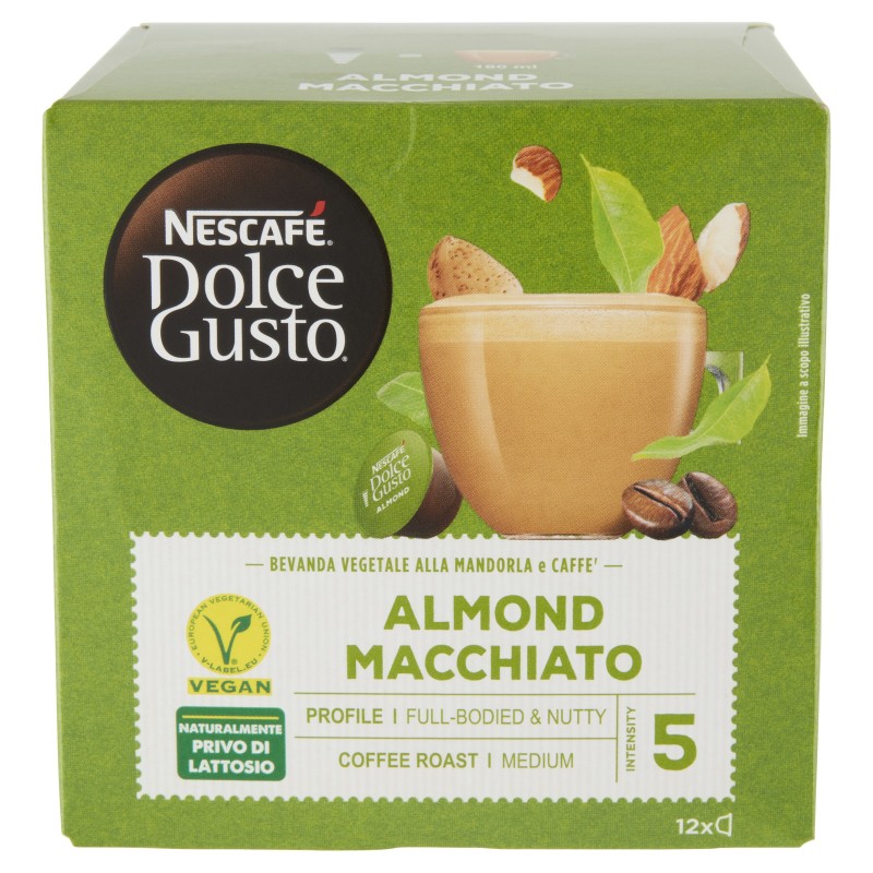 Nescafé Dolce Gusto Bevanda Vegetale Mandorla e Caffè 12 Capsule