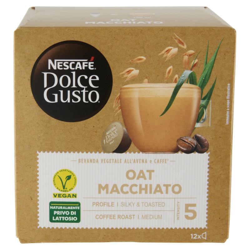 Nescafé Dolce Gusto Bevanda Vegetale Avena e Caffè 12 Capsule