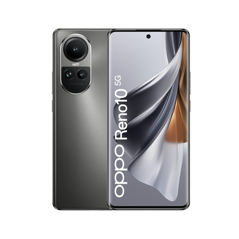 Image of OPPO Reno RENO10 Smartphone 5G, AI Tripla fotocamera 64+32+8MP, Selfie 32MP, Display 6.7" 120HZ AMOLED, 5000 mAh, RAM 8GB (Esp.