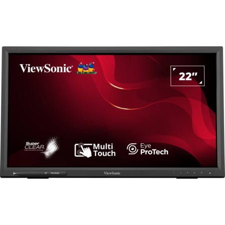 Viewsonic TD2223-2 monitor de ecrã 55,9 cm (22") 1920 x 1080 pixels Full HD LCD Ecrã táctil Preto