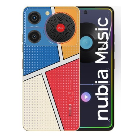 ZTE Nubia Music - Pop Art 16,8 cm (6.6") SIM doble Android 14 USB Tipo C 4 GB 128 GB 5000 mAh Multicolor