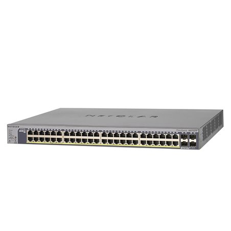 48P GE POE+SMART SWTH W/10G SFP+GS752