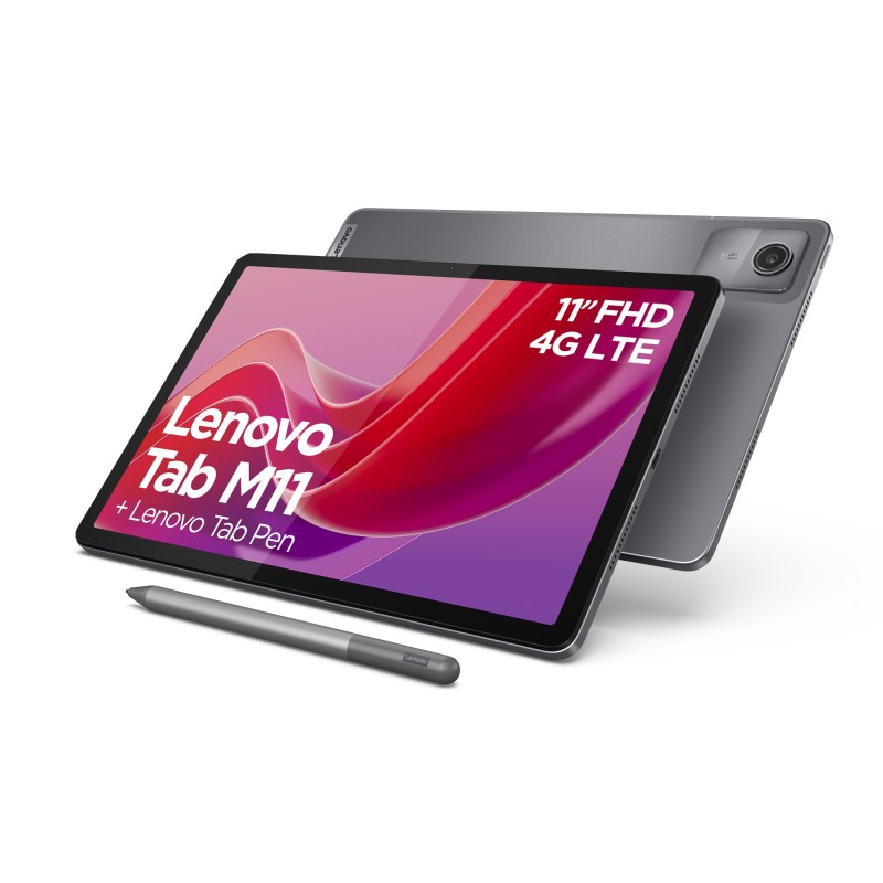 Image of Lenovo Tab M11 4G Mediatek LTE 128 GB 27,9 cm (11") 4 GB Wi-Fi 5 (802.11ac) Android 13 Grigio