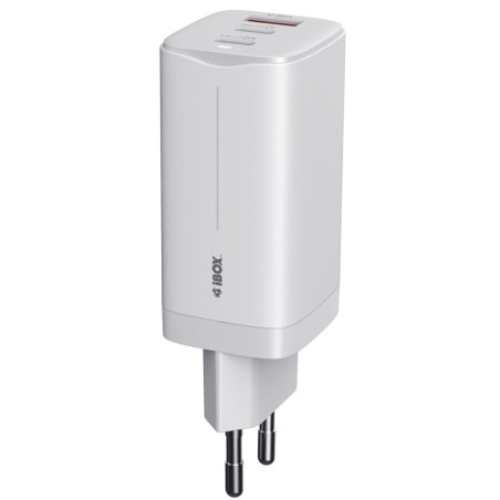 iBox ILUC65W cargador de dispositivo móvil Universal Blanco Corriente alterna Carga rápida Interior