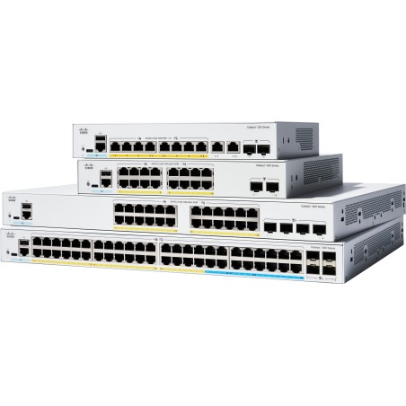 Cisco Catalyst C1300-24XT commutateur réseau Géré L2 L3 Connexion Ethernet, supportant l'alimentation via ce port (PoE) Gris