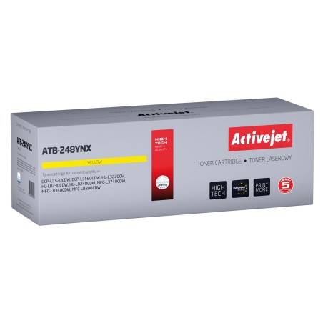 Activejet ATB-248YNX Toner per stampanti Brother Ricambio Brother TN248XLY Supremo 2300 pagine giallo)