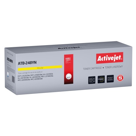 Activejet ATB-248YN Toner per stampanti Brother Ricambio Brother TN248Y Supremo 1000 pagine giallo)