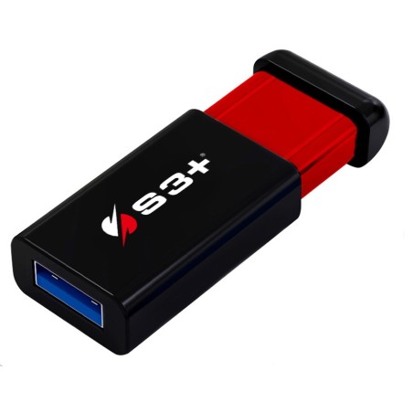 S3Plus Technologies Space+ CLICK unità flash USB 256 GB USB tipo A 3.2 Gen 1 (3.1 Gen 1) Nero, Rosso