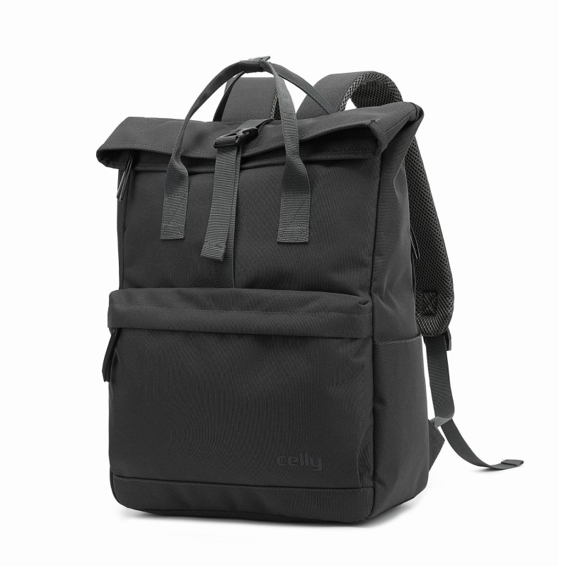 PSK MEGA STORE - Celly VENTUREPACKBK Zaino da viaggio Nero PU pelle,  Poliestere - 8021735198185 - Celly - 27,70 €