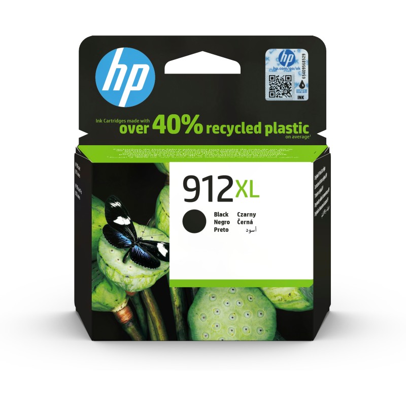 HP 3YL84AE#BGX  HP 912XL Cartouche d'encre noire authentique, grande  capacité